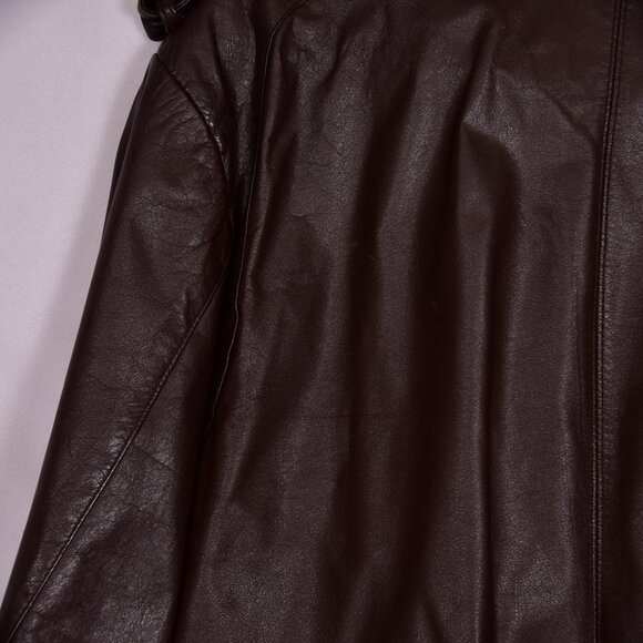Porsha by Winer Vintage Leather Coat Size 40 - Picture 9 of 11